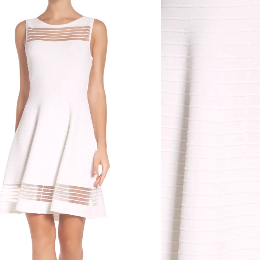 French Connection Tobey Crepe Fit & Flare Dress